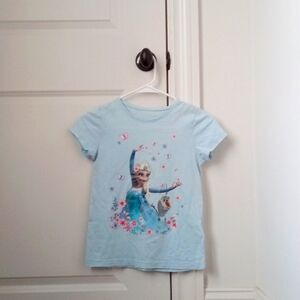 H&M Sky Blue Elsa and Olaf Tee